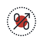icon of zero percent
