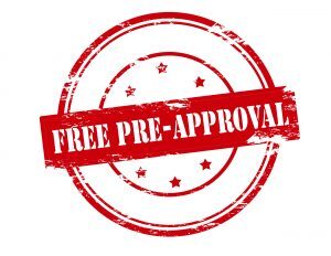 free pre approval illustration in red